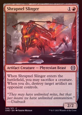 Shrapnel Slinger 148/271 - Foil Phyrexia All Will Be One Foil Singles