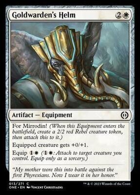 Goldwarden&#39;s Helm 013/271 Phyrexia All Will Be One Singles