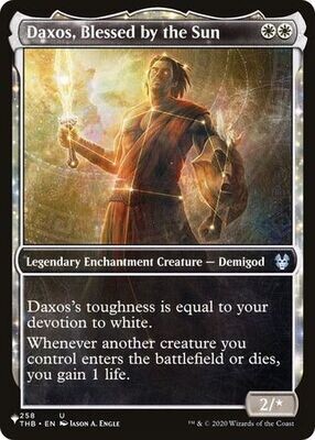 Daxos, Blessed by the Sun 258 Alternate Art Showcase -Foil- The List The List Singles