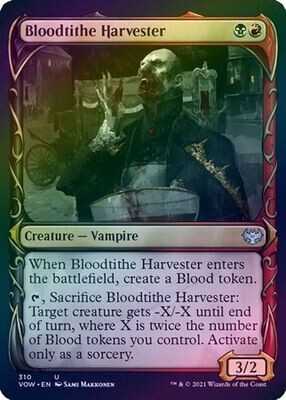 Bloodtithe Harvester 310 - Showcase Fang Frame - Foil
Innistrad: Crimson Vow Collector Booster Foil Singles (Español)