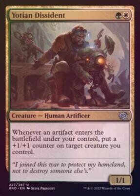 Yotian Dissident 227/287 - Foil The Brothers&#39; War Foil Singles  (Español)