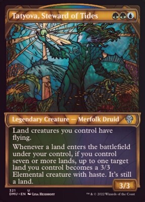 Tatyova, Steward of Tides 321 - Showcase Stained Glass - Foil
Dominaria United Collector Booster Foil Singles