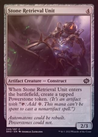 Stone Retrieval Unit 248/287 - Foil
The Brothers&#39; War Foil Singles