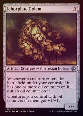 Ichorplate Golem 230/271 - Foil Phyrexia All Will Be One Foil Singles