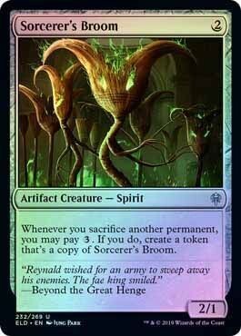 Sorcerer&#39;s Broom 232/269 - Foil Throne of Eldraine Foil Singles