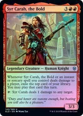 Syr Carah, the Bold 145/269 - Foil Throne of Eldraine Foil Singles (Español)