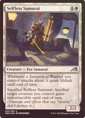 Selfless Samurai 035/302 - Foil Kamigawa Neon Dynasty Foil Singles
