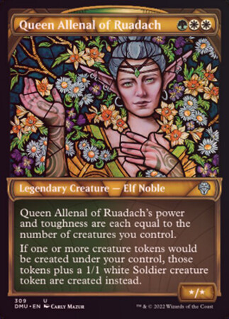 Queen Allenal of Ruadach 309 - Showcase Stained Glass - Foil
Dominaria United Collector Booster Foil Singles