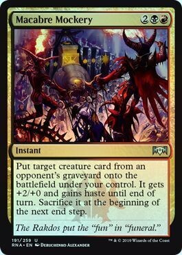 Macabre Mockery 191/259 - Foil Ravnica Allegiance Foil Singles