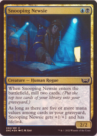 Snooping Newsie 222/281 -  Streets of New Capenna Singles