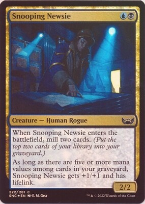 Snooping Newsie 222/281 -  Streets of New Capenna Singles