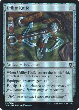 Utility Knife 256/280 - Foil Zendikar Rising Foil Singles