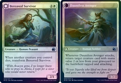 Bereaved Survivor | Dauntless Avenger 004/277 - Foil Innistrad: Midnight Hunt Foil Singles