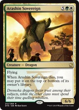 Arashin Sovereign 212/264
Dragons of Tarkir Singles
