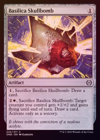 Basilica Skullbomb 224/271 - Foil Phyrexia All Will Be One Foil Singles