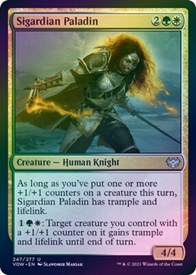 Sigardian Paladin 247/277 - Foil  Innistrad: Crimson Vow Foil Singles (Español)