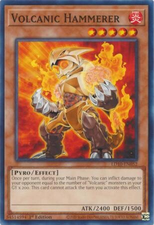 Volcanic Hammerer - LD10-EN052 - Common 1st Edition
Soulburning Volcano 1st Edition Singles