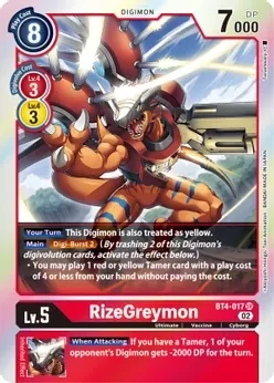 SH RizeGreymon - BT4-017 (Resurgence Booster Reprint) - Resurgence Booster (RB-01)
Resurgence Booster