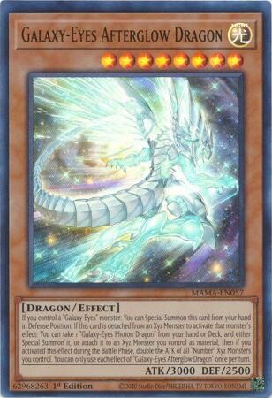 Galaxy-Eyes Afterglow Dragon - MAMA-EN057 - Ultra Rare 1st Edition Magnificent Mavens 1st Edition Singles