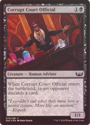Corrupt Court Official 070/281 - Foil Streets of New Capenna Foil Singles (Español)