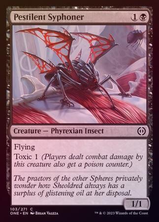 Pestilent Syphoner 103/271 - Foil
Phyrexia All Will Be One Foil Singles
