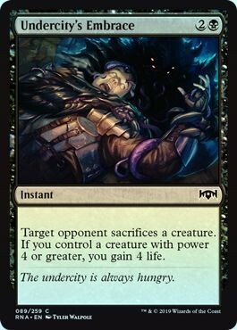 Undercity&#39;s Embrace 089/259 - Foil Ravnica Allegiance Foil Singles