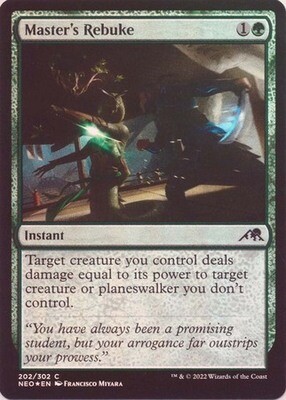 Master&#39;s Rebuke 202/302 - Foil
Kamigawa Neon Dynasty Foil Singles