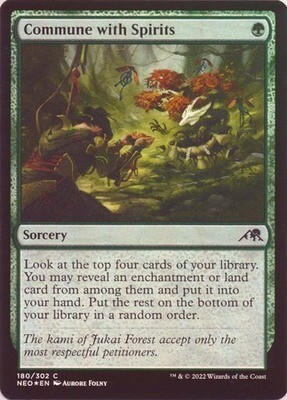 Commune with Spirits 180/302 - Foil Kamigawa Neon Dynasty Foil Singles