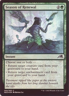 Season of Renewal 205/302 - Foil Kamigawa Neon Dynasty Foil Singles