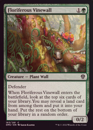 Floriferous Vinewall 163/281 - Foil
Dominaria United Foil Singles
