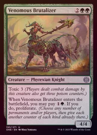 Venomous Brutalizer 193/271 - Foil Phyrexia All Will Be One Foil Singles