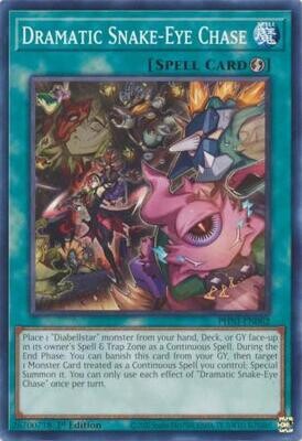 GA Dramatic Snake-Eye Chase - PHNI-EN062 - Common 1st Edition
Phantom Nightmare 1st Edition Singles