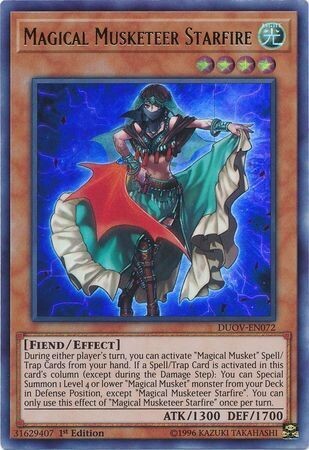 Magical Musketeer Starfire - DUOV-EN072 - Ultra Rare 1st Edition Duel Overload 1st Edition Singles