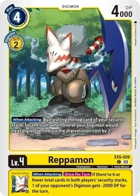 SH Reppamon - Animal Colosseum (EX05)
Animal Colosseum