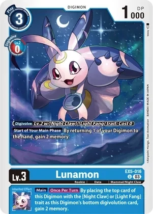 GA Lunamon - Animal Colosseum (EX05)
Animal Colosseum