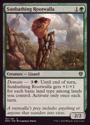 Sunbathing Rootwalla 181/281 - Foil Dominaria United Foil Singles
