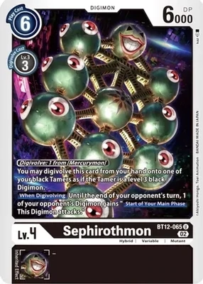 SH Sephirothmon - Across Time (BT12)
Across Time