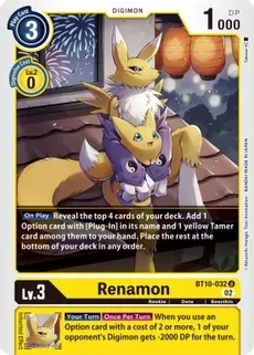 SH Renamon - Xros Encounter (BT10)
Xros Encounter