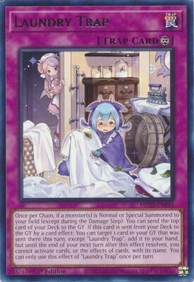 Laundry Trap - MP22-EN231 - Rare 1st Edition 2022 Mega-Tin: Pharaoh&#39;s Gods 1st Edition Singles