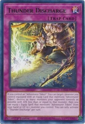 Thunder Discharge - GRCR-EN035 - Rare 1st Edition The Grand Creators 1st Edition Singles (Espanol)