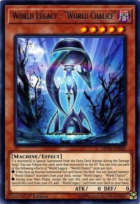 World Legacy - &quot;World Chalice&quot; - MP18-EN049 - Rare 1st Edition 2018 Mega-Tins Singles (espanol)