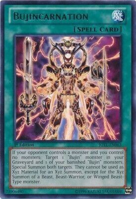 Bujincarnation - JOTL-EN063 - Rare 1st Edition Judgment of the Light 1st Edition Singles