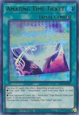 Amazing Time Ticket - LIOV-ENSP1 - Ultra Rare Limited EditionLightning Overdrive: LIOV 1st Edition Singles *español*