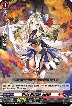 SH Blaze Maiden, Riezel - Blazing Dragon Reborn (D-BT06)
Blazing Dragon Reborn