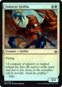 Enforcer Griffin 011/264 - Foil
War of the Spark Foil Singles(Español)