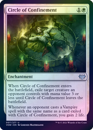 Circle of Confinement 007/277 - Foil
Innistrad: Crimson Vow Foil Singles(Español)