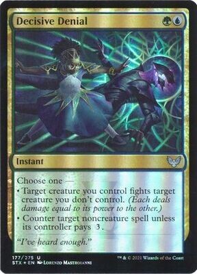 Decisive Denial 177/275 - Foil
Strixhaven: School of Mages Foil Singles