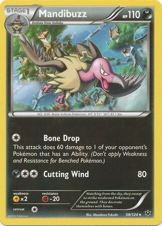 Mandibuzz - 58/124 - Rare
XY: Fates Collide Singles