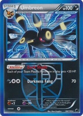 Umbreon - 64/116 - Holo Rare
Black &amp; White 9: Plasma Freeze Singles