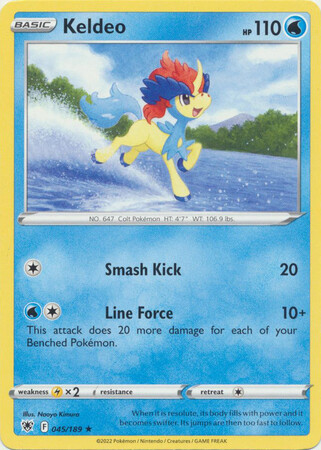 Keldeo - 045/189 - Rare Theme Deck Exclusive Pokemon Theme Deck Exclusives (Español)